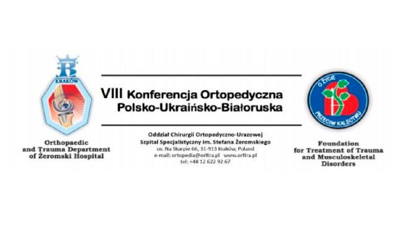14-15.06.2019 года будет организована следующая польско-украинско-белорусская ортопедическая конференция в Кракове